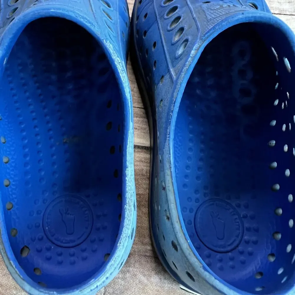 Native Jefferson Blue Crayola Shoes Summer Waterproof Boys 9
